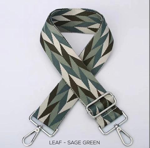 Interchangeable bag strap -leaf sage green
