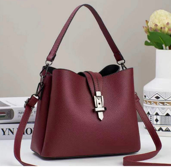 Small classic Tote bag-Burgundy