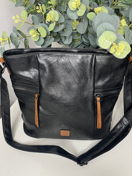 Classic crossbody/shoulder bag-Black