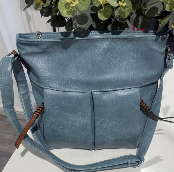 Classic crossbody/shoulder bag -Blue