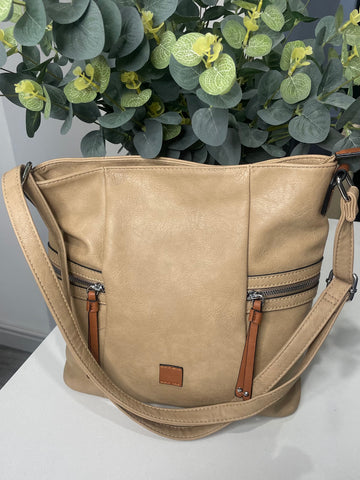 Classic crossbody/shoulder bag-Camel