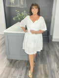 Bianca broderie anglaise smock dress