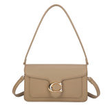 Flap shoulder/crossbody bag-Beige