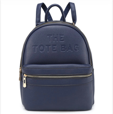 Large Tote backpack-Navy