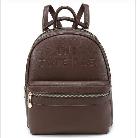 Large Tote backpack-Chocolate
