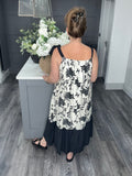 Bow detail tiered Maxi dress