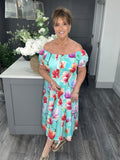 Summer midi dress-Turkquoise