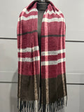 Cashmere blend chunky scarf-Berry mix