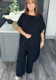 Paloma curve fit two piece set-Black