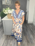 Hannah maxi dress-Blue