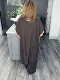 Paloma curve fit two piece set-Chocolate