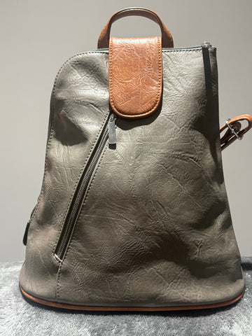 Grey backpack/crossbody bag