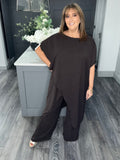 Paloma curve fit two piece set-Chocolate