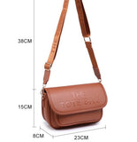 Tote flap front crossbody/shoulder bag-Tan
