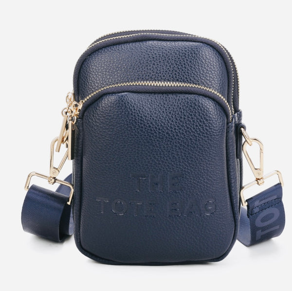 Small Tote crossbody bag-Navy