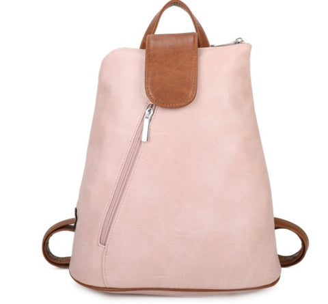 Blake two tone backpack-Pink