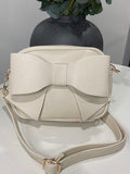 Pretty bow crossbody bag-Beige