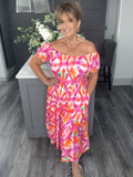 Calypso magic midi-Fuchsia