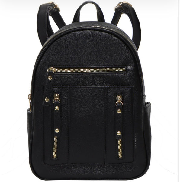 Henley medium backpack-Black