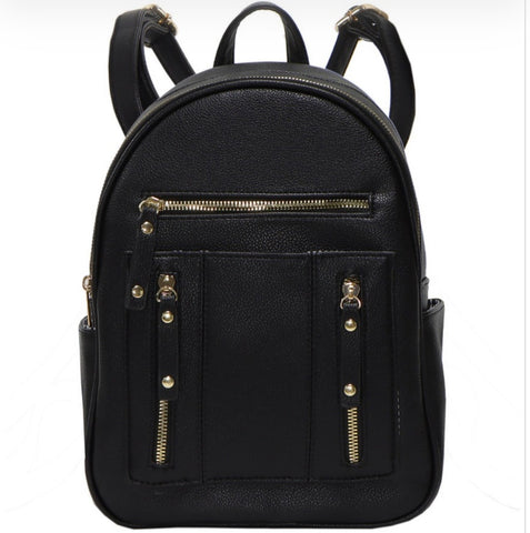 Henley medium backpack-Black