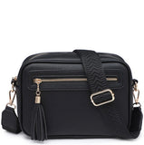 Black tassel camera bag