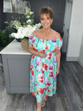 Summer midi dress-Turkquoise
