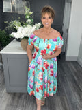 Summer midi dress-Turkquoise