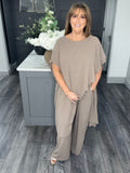 Paloma Curve fit two piece set-Mocha