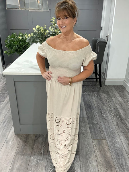 Gabriella dress-Beige