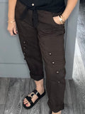 Military magic joggers-Chocolate