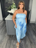 Palma Bardot jumpsuit-Blue