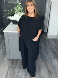 Paloma curve fit two piece set-Black
