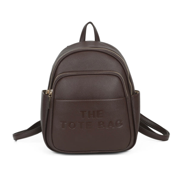 Chocolate medium Tote backpack