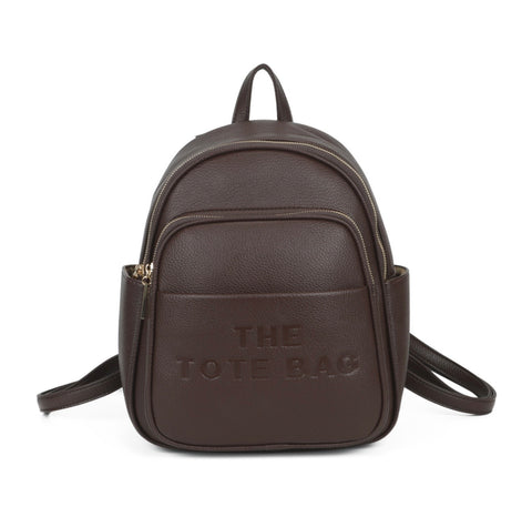Chocolate medium Tote backpack