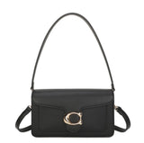 Flap shoulder/crossbody bag-Black