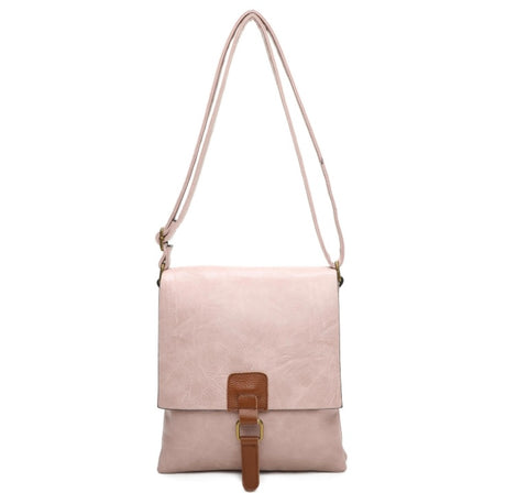 Pink Two compartment satchel bag