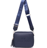 Double tassel tote bag-Navy
