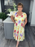 Summer midi dress-Lemon