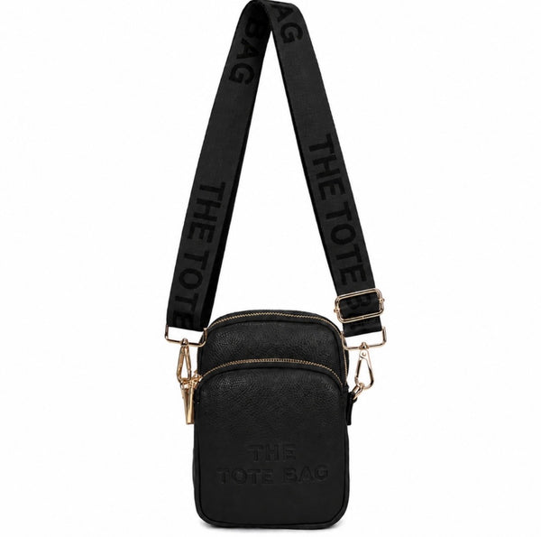 Small Tote crossbody bag-Black