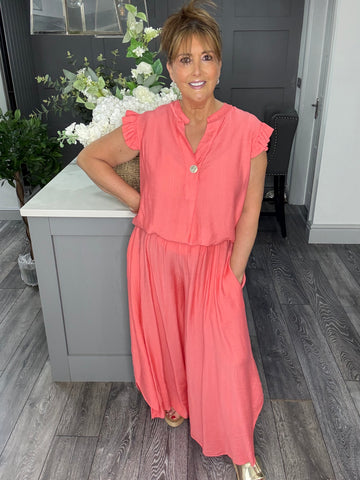 Sienna Two piece set-Coral