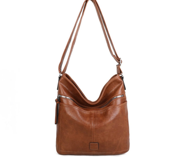 Classic crossbody/shoulder bag-Tan