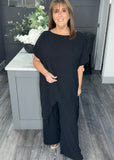 Paloma curve fit two piece set-Black