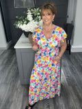 Summer flower tiered Maxi