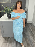 Gemma summer maxi dress-Blue