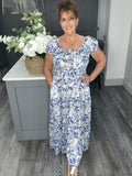 Pippa maxi dress-Blue