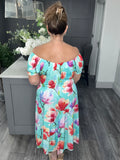 Summer midi dress-Turkquoise