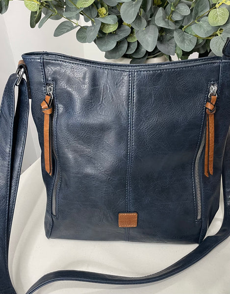 Classic crossbody/shoulder bag-Navy