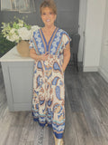 Hannah maxi dress-Blue