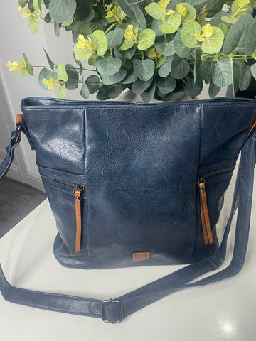 Classic crossbody/shoulder bag-Navy