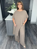 Paloma Curve fit two piece set-Mocha